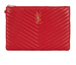 Cassandre Pouch, Leather, Red, MII, DB, 3*